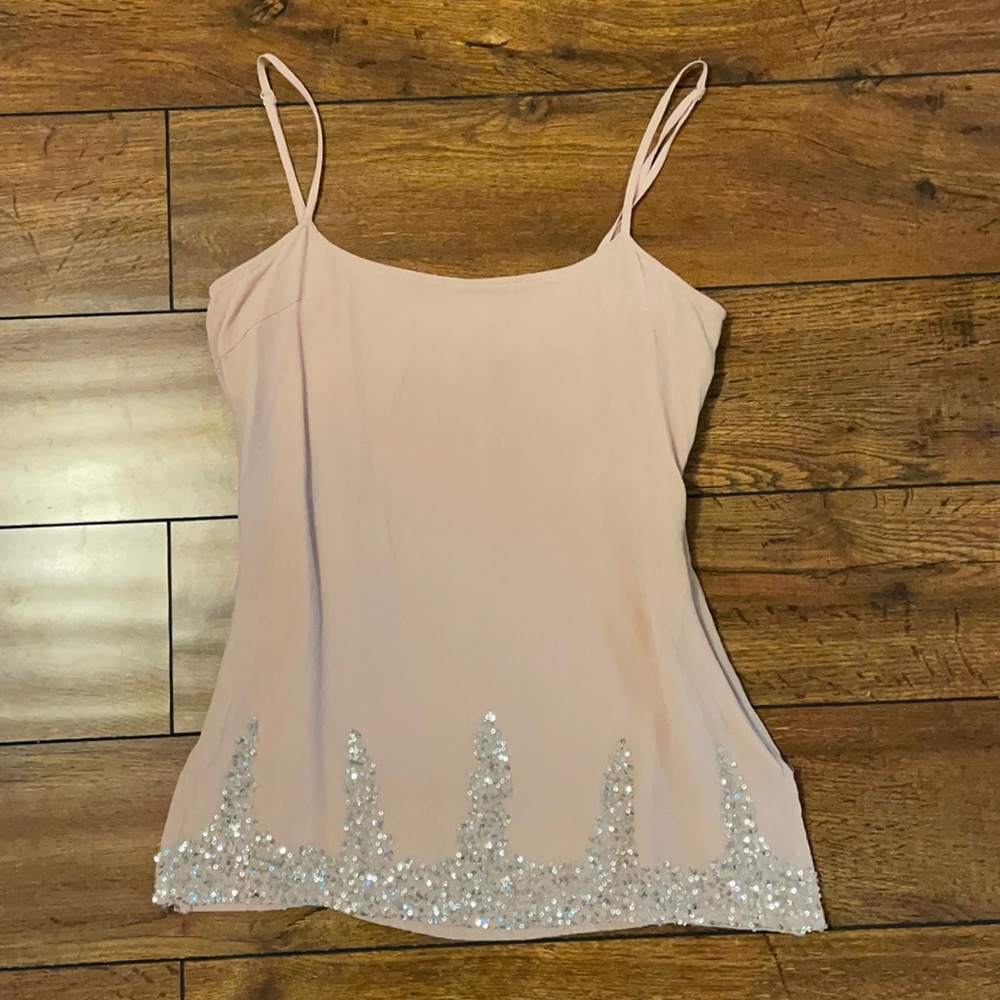 Light Blush Tank with sequence detail